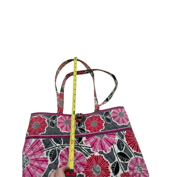 Vera Bradley Quilted Floral Tote Purse - Picture 4 of 9